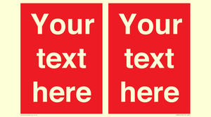 Custom Prohibition: Blank (red) sign